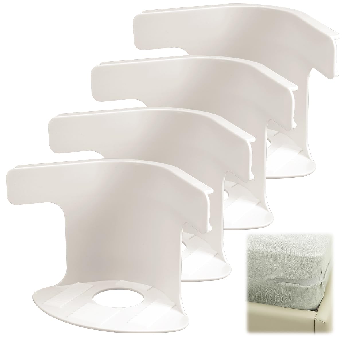 HASTHIP® Lock Sheet Holders Set - 4 Pack Bed Sheet Holder Secure Bed Sheets Firmly in Place, Heavy Duty Bed Sheet Holder Corner Fitted Sheet Straps Fit All Mattress Size HASTHIP® Lock Sheet Holders Set - 4 Pack Bed Sheet Holder Secure Bed Sheets Firmly in Place, Heavy Duty Bed Sheet Holder Corner Fitted Sheet Straps Fit All Mattress Size